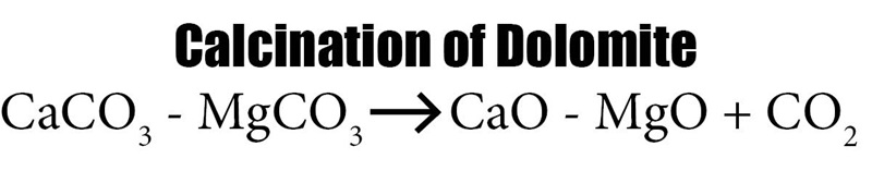Calcination of Dolomite Formula
